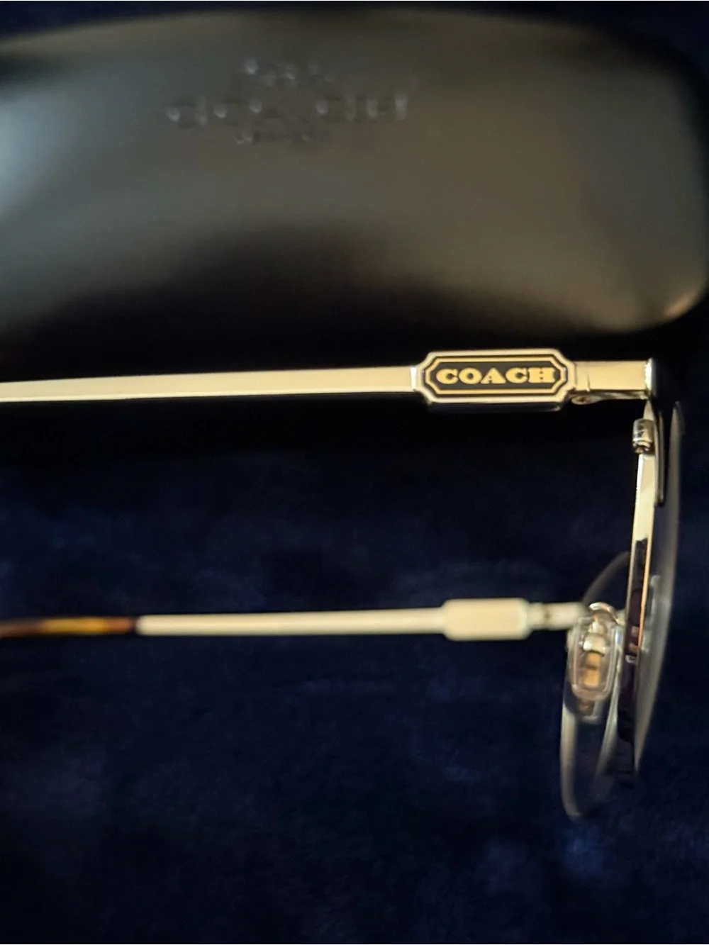 Coach Women's LightGold Metal Frame RX Glasses